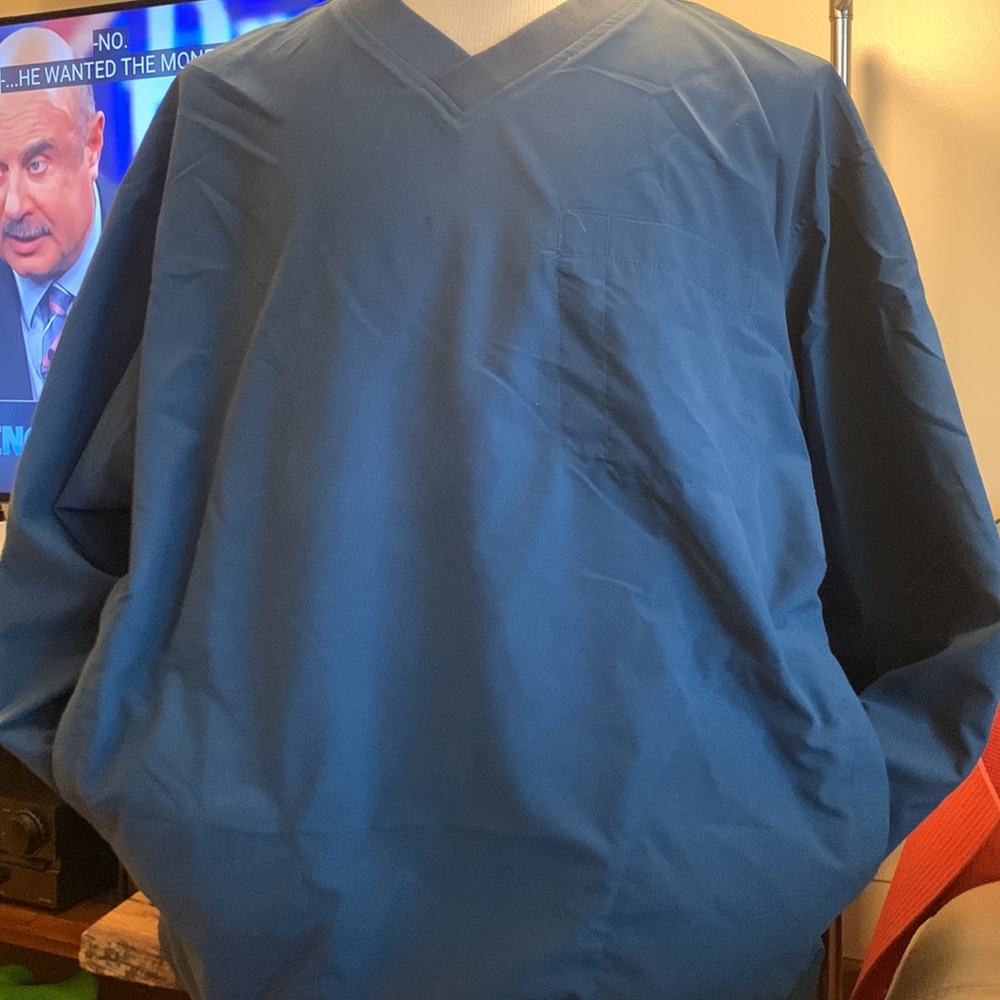 DULUTH TRADING CO TEAL WINDBREAKER PULLOVER GOLF JACKET